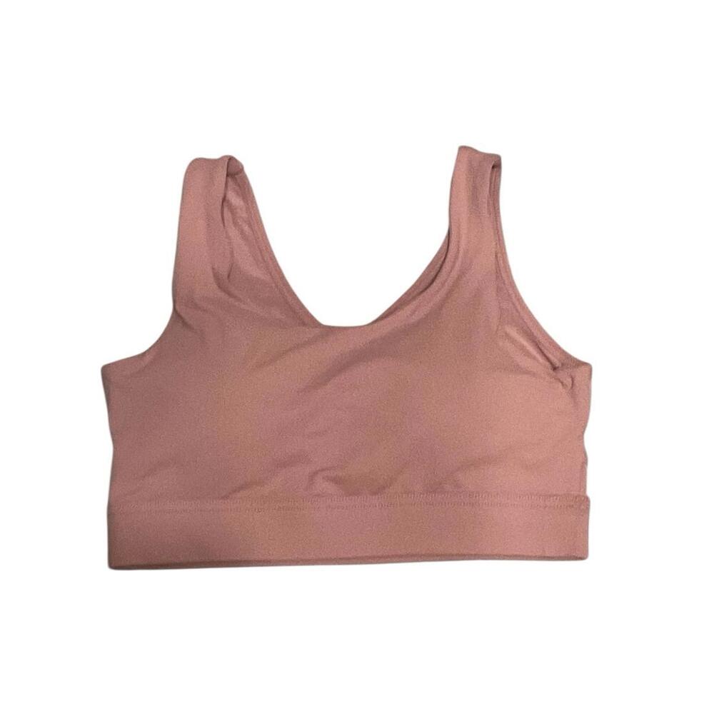 Hayden Los Angeles Padded Sports Bra Pink Size Medium NWT Seamless Stretch - Picture 2 of 6